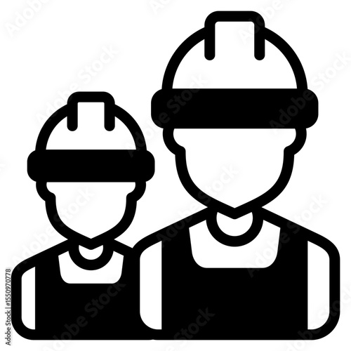 Project Worker outline mixed icon
