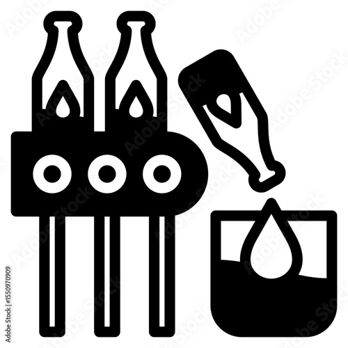 Assembly Line outline mixed icon