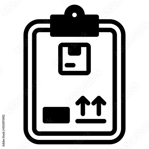 Parcel outline mixed icon