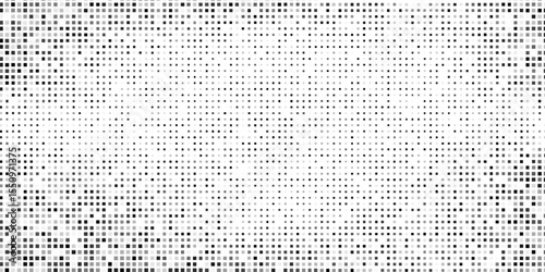 Simple rectangle dot halftone gradient texture. Vanishing polka dot background modern