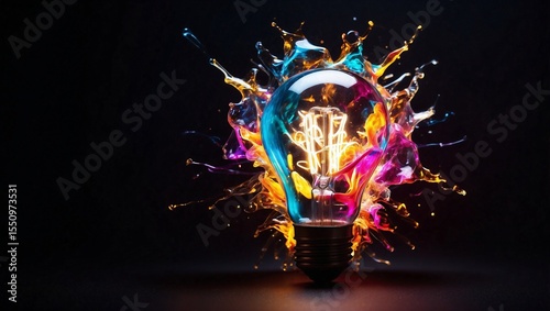 Lightbulb Shatters, Releasing Brilliant Ideas
