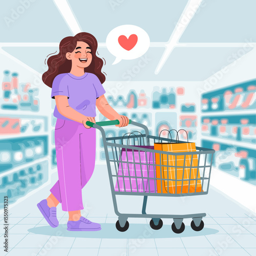 Grocery Shopping in a Supermarket