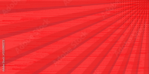 Pop art comic book strip cover design. Explosion, isolated retro style comics radial red background. Halftone colored background frame.