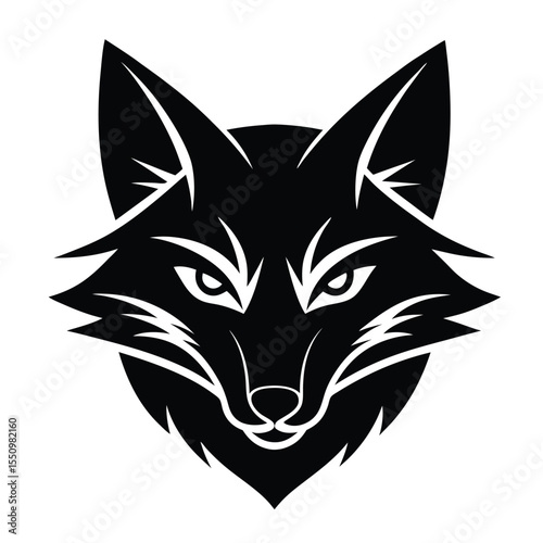 fox vector on white background