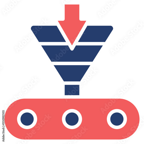 Funnel solid color icon