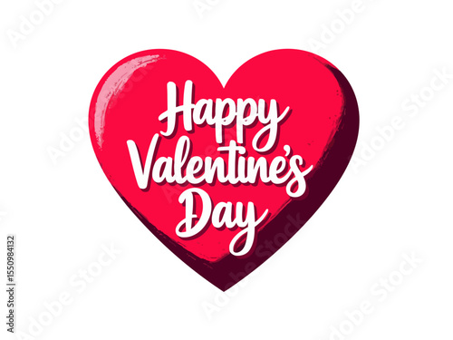  happy valentine's day vector design valentine typography and groovy style word 