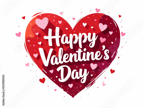  happy valentine's day vector design valentine typography and groovy style word 