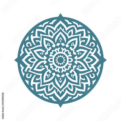 mandala pattern vector silhouette clip art background design illustration
