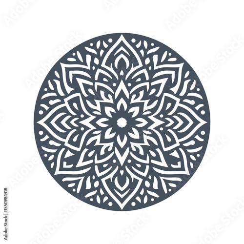 mandala pattern vector silhouette clip art background design illustration