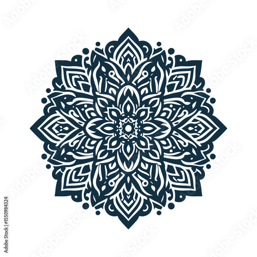 mandala pattern vector silhouette clip art background design illustration