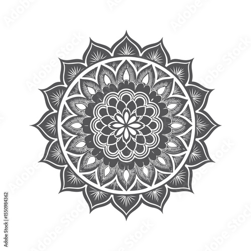 mandala pattern vector silhouette clip art background design illustration