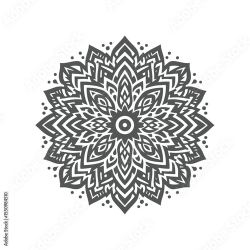 mandala pattern vector silhouette clip art background design illustration