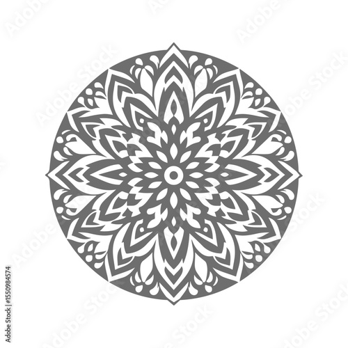 mandala pattern vector silhouette clip art background design illustration
