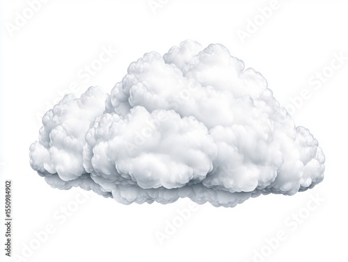 Fluffy white cloud graphic
