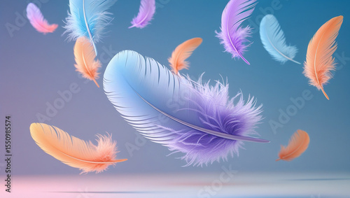 colorful feathers 