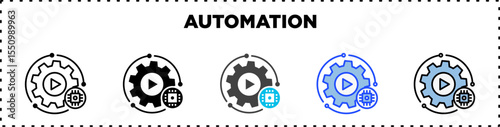 Automation Icon Pack Line Glyph