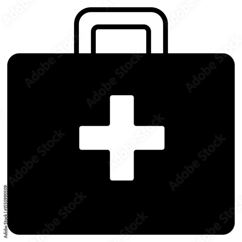 First Aid Kit black icon