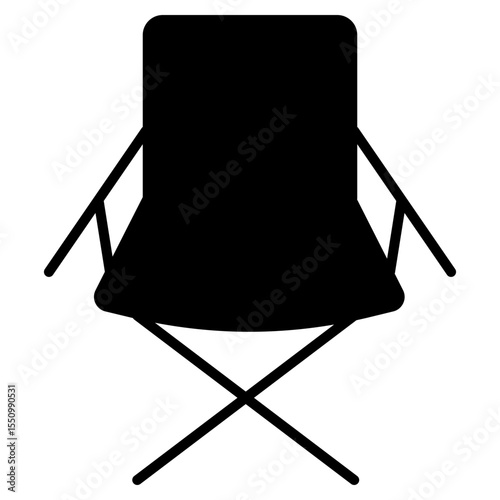 Camp Chair black icon