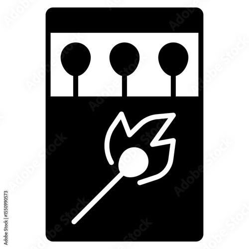 Matchbox black icon
