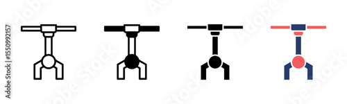 Robot Arm icon sheet multiple style collection