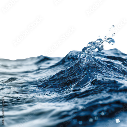 Close-up water waves splashing