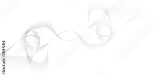 Abstract wave blend lines on transparent background. Design for banner, wallpaper, background and many more. Undulate Grey Wave Swirl, frequency sound wave, twisted curve lines with blend effect.	
