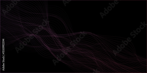 Abstract wave blend lines on transparent background. Design for banner, wallpaper, background and many more. Undulate Grey Wave Swirl, frequency sound wave, twisted curve lines with blend effect.	
