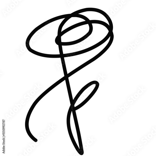 3d render of a spiral string