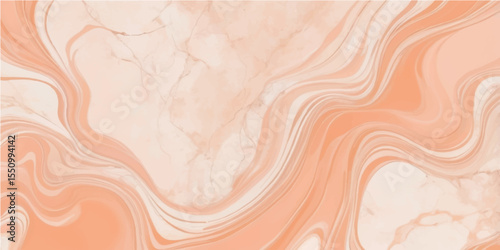 Abstract luxury marble design in peach shades