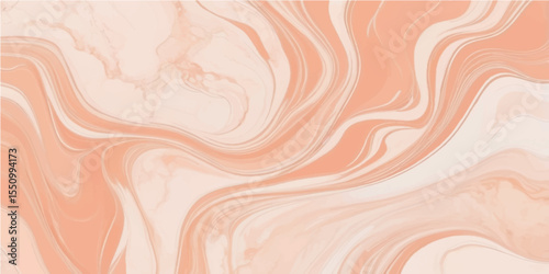 Abstract luxury marble design in peach shades