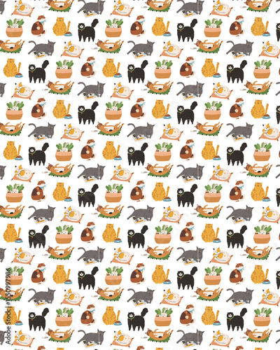 seamless pattern with animals