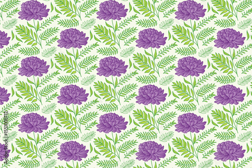 intricate nature inspired flower pattern with continuous line art and soft leaf textures ideal for modern women wear and packaging

