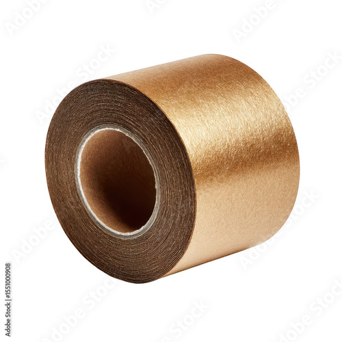 Rolled brown tape, adhesive backing
