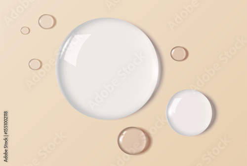 cosmetic liquid on flat surface