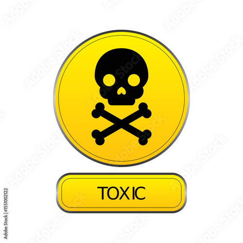 TOXIC VECTOR SIGN ICON