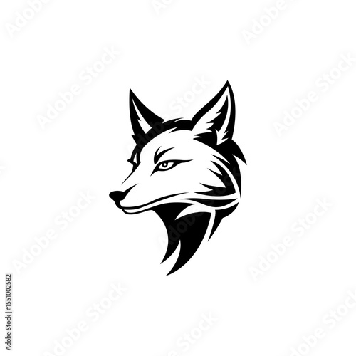Minimalist Fox Design in Vector Style