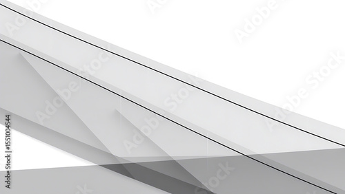 Modern Abstract Monochrome Lines Background with Minimalist Geometry