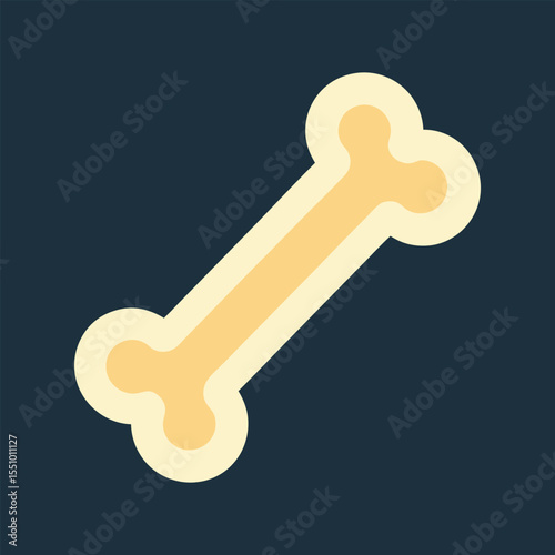 Cartoon bone illustration