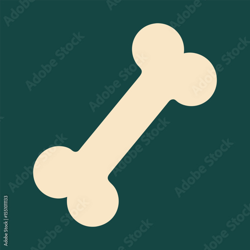 Cartoon bone illustration