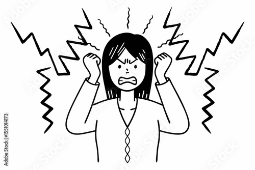 Angry asian woman emotional. Asian woman annoyed mad bad furious gesture. Unhappy expressions people upset confused emotional. Stressed female. Young lady standing feeling depressed dramatic scene