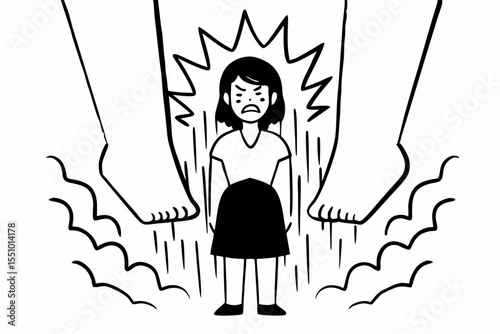 Angry asian woman emotional. Asian woman annoyed mad bad furious gesture. Unhappy expressions people upset confused emotional. Stressed female. Young lady standing feeling depressed dramatic scene
