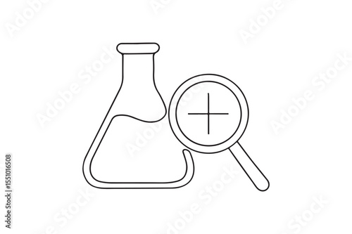 Water and Feed Test continuous one line drawing minimalism design