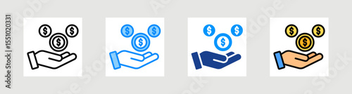 Money Saving Icon Collection Set Multiple Style