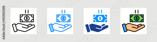 Income Icon Collection Set Multiple Style