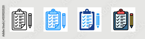 Assignment Icon Collection Set Multiple Style