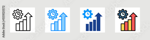 Productivity Icon Collection Set Multiple Style