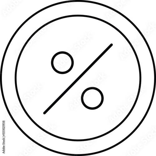 Percent icon graphic percentage discount simple