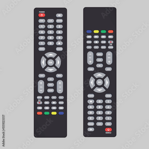 remote, control, television, isolated, tv, button, remote control, technology, keypad, controller, white, electronic, channel, black, object, dvd, buttons, equipment, video, infrared, digital, communi