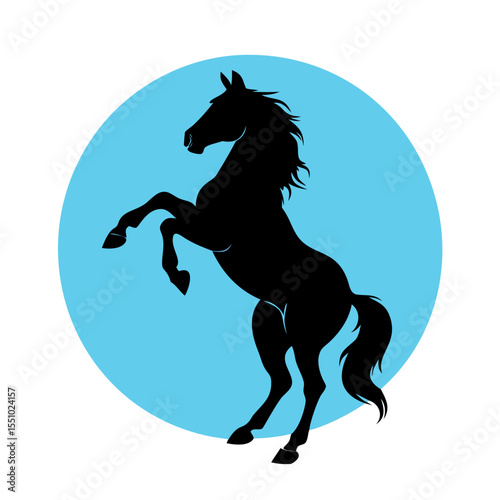 Horse Riding Cartoon Illustration for Kids, Cute Equestrian Clipart, Saddle Pony Drawing, Riding School Art, Animal Training Design

