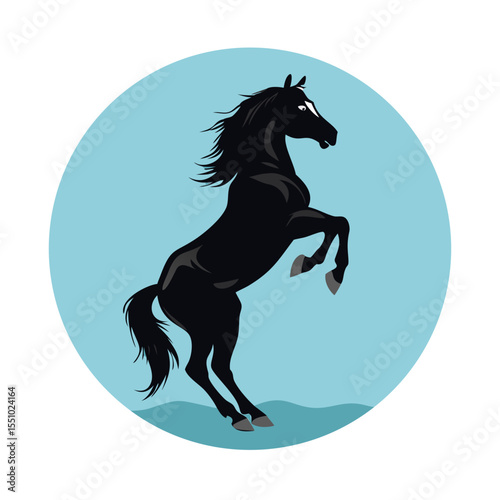 Horse Riding Cartoon Illustration for Kids, Cute Equestrian Clipart, Saddle Pony Drawing, Riding School Art, Animal Training Design

